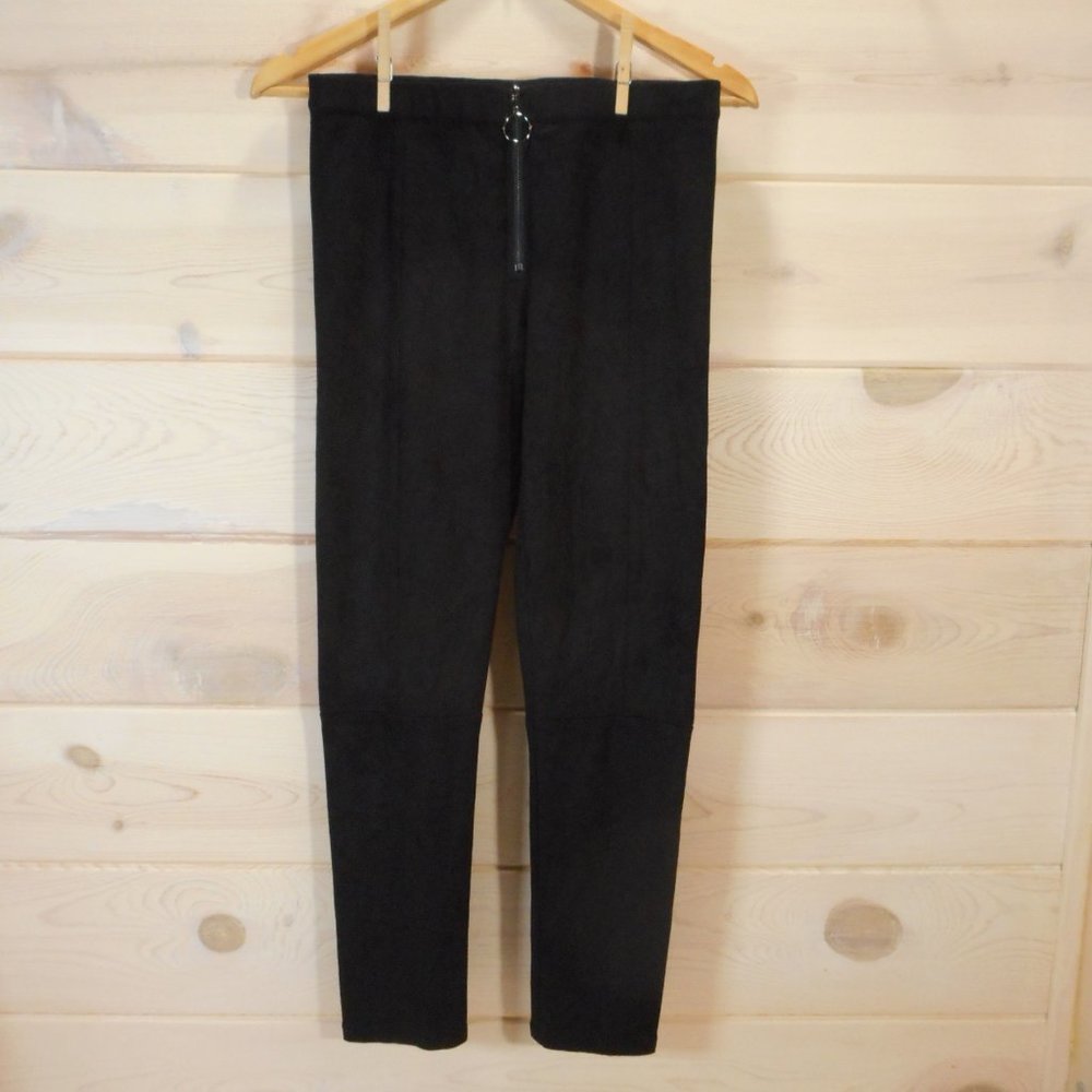 Fate By LFD Junior's Size M Ankle Pants Black Elastic Waist Soft Stretch